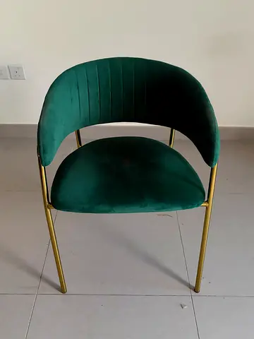 Green Velvet Accent Chair for Sale
