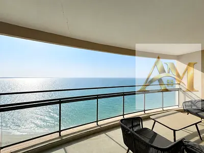 Luxurious Beachfront 3BR + Maids Room || Private Beach || Chiller Free || 2 Car Parkings || All Amenities Free