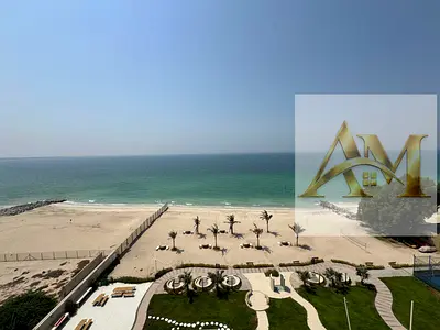 Luxurious Beachfront 3BR + Maids Room || Private Beach || Chiller Free || 2 Car Parkings || All Amenities Free