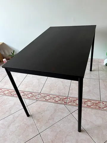 IKEA Simple black rectangular dining/office table - good condition