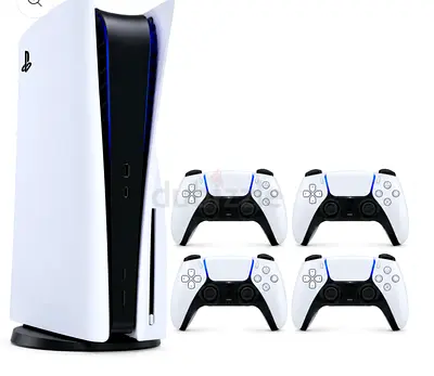 Sony PlayStation 5 Gaming Console Fat – Disc Edition with 4 Controllers