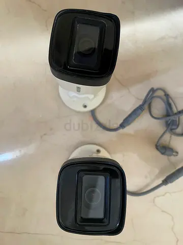 Pair of Wired Outdoor Security Cameras (Bullet) - Good Working Condition