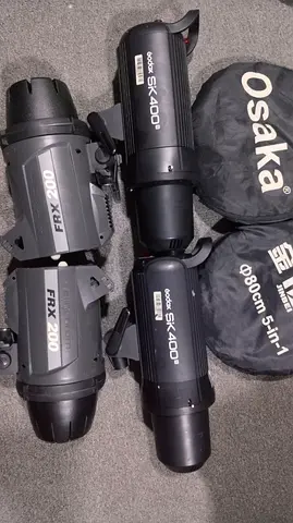 Godox SK400 II Studio Flash Lights – 2 Pcs + FRX 200 Lights