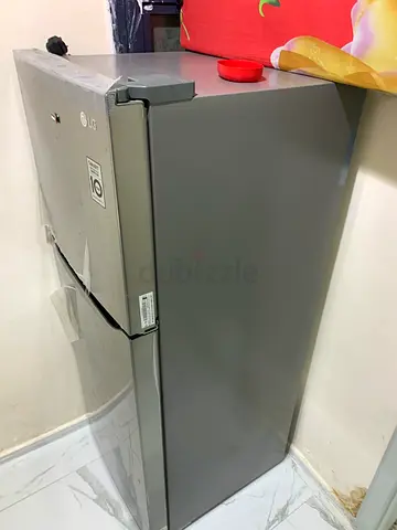 Used single-door upright refrigerator - compact freezer, silver