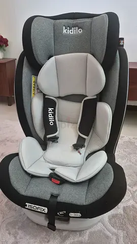 Kidilo ISOFIX Convertible Child Car Seat (0-36kg) - Grey