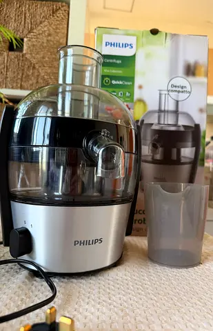 Philips Compact Juice Extractor with Pulp Container - Good Condition