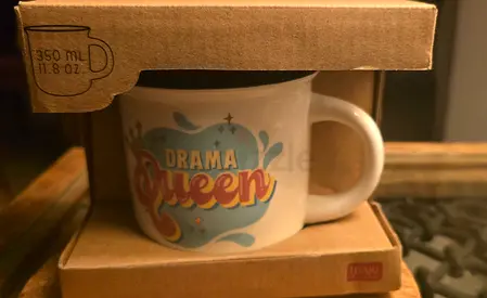 Legami Milano "Drama Queen" New Bone China Porcelain Mug (350ml)