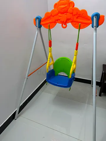 Baby Indoor & Outdoor Swing Chair with Sturdy Frame - Colorful Toddler Play Swing