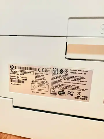 HP Laser Printer (White) — Good Working Condition