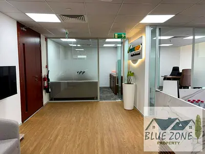 Fitted Office With Furniture+ 2Parkings Only 365k in 4Payments , Al Hudaiba Area