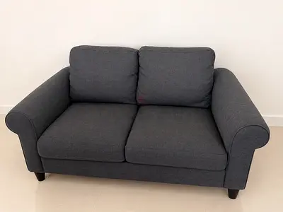 IKEA Dark grey 2-seater fabric sofa - good condition