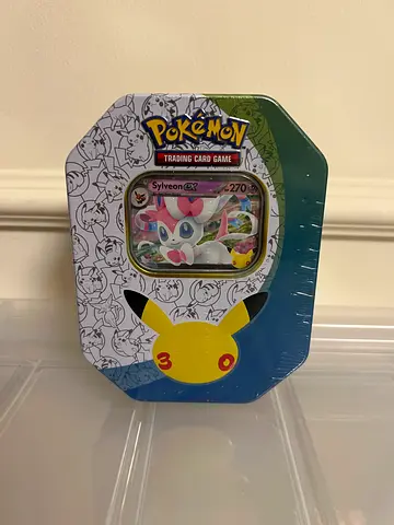 Pokémon 30th Celebration Sylveon ex Tin | 4 Packs