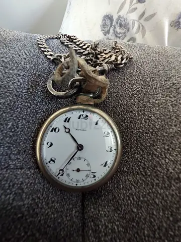 Antique Movado Hand-Wound Men’s Pocket Watch – Cream Dial – Working Vintage Swiss Watch