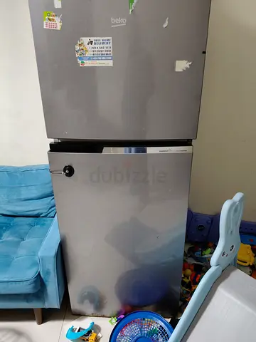 Beko 2-door Silver Refrigerator - door broken