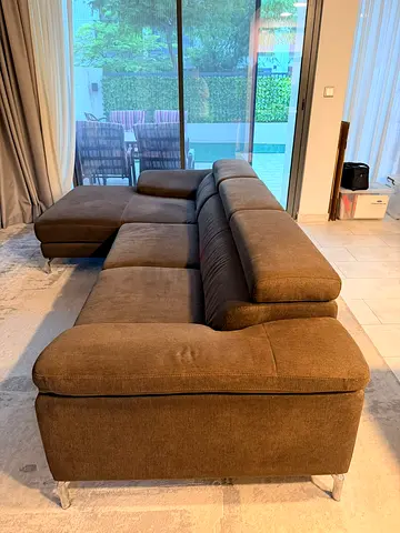 Amazing Sofa bought from
United Furniture Sofa with chaise lounge in chocolate color 1500