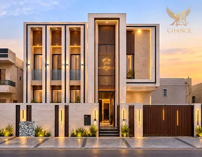 Luxury villa for sale in Al Alia, Ajman | 5 master bedrooms | Includes air conditioning and electricity