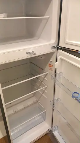 Nikai Double Door Refrigerator - 240L, Top Freezer, Black.