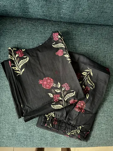 Cotton Kurta with Pants Coord Set