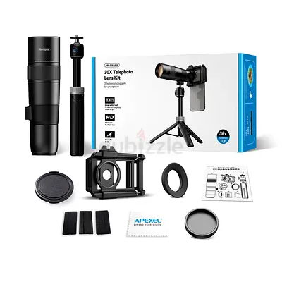 APEXEL 30X Super Smartphone Telephoto Lens Focal Length, Professional  Artistic Capture