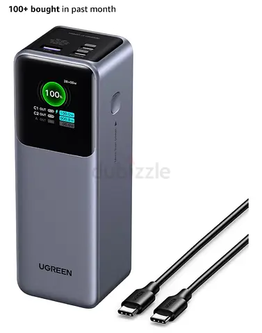 UGREEN Power Bank 25000mAh 200W USB C Fast Charging Portable Charger,Nexode
Flight-Approved, smart d