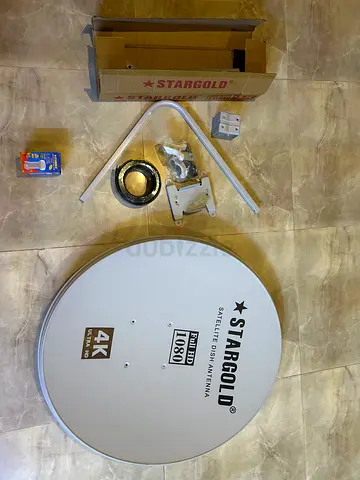 Stargold 4K Satellite Dish Antenna with Mounting Kit - Complete Set