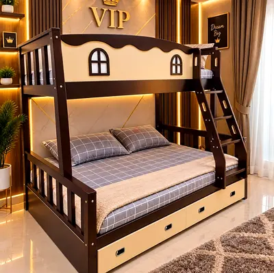 Kids Wooden Storage Bunker Bed New Available