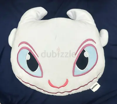 DreamWorks Dragons Light Fury Plush Face Preloved Pillow