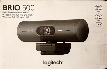 Logitech BRIO 500 Full HD Webcam with HDR - 4MP, Boxed