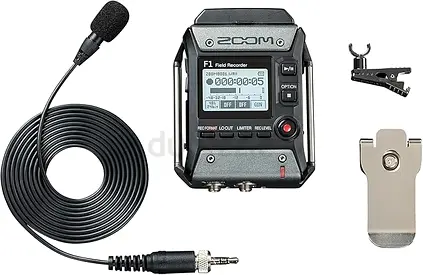 Zoom F1 Field Recorder Plus Lavalier Mic Pack