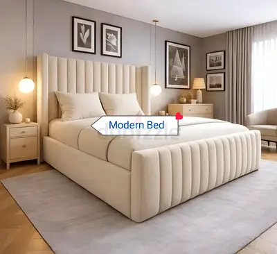 BRAND New High Quality Luxury King Size Bed Including Spring Mattress