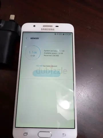 Samsung galaxy j7 prime with charger 32gb/3gb for 100aed