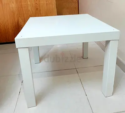 For Sale: Broad Square White Table (Good Condition)