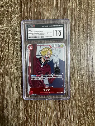 One Piece Graded Card (CGC 10) — Sanji