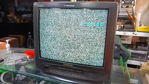 Vintage Rare Panasonic/Honda CRF TV with built in VCR