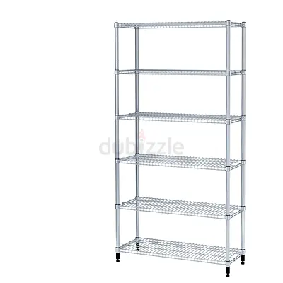 IKEA OLAUS Metal Shelving Unit 92 x 36 x 181 cm