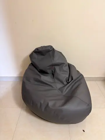 Large Grey Bean Bag Chair