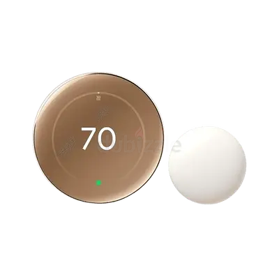 Google Nest Learning Thermostat 4th Gen With Temperature Sensor 2nd Generation (Polished Gold)