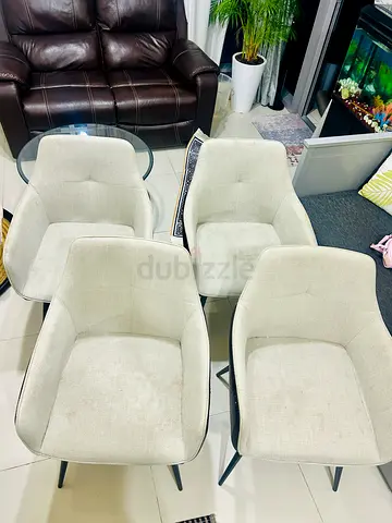 Dining chairs and coffee table for sale