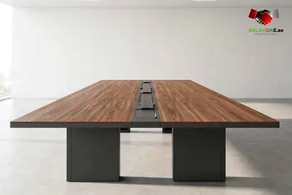 10-Seater Boardroom Table with Cable Management – Factory-Direct
