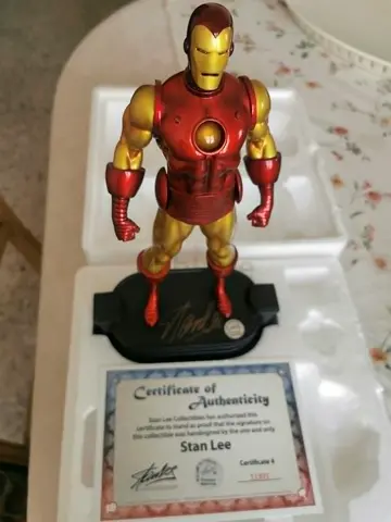 STAN LEE SIGNED IRON MAN COLLECTIBLE STATUE WITH COA-#006/750