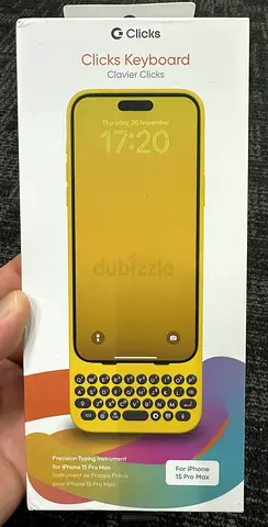 Clicks Keyboard case for iPhone 15 Pro Max, BumbleBee, new