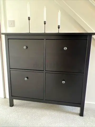 IKEA Hemnes 4-drawer Shoe Cabinet - Black-brown, Good Condition