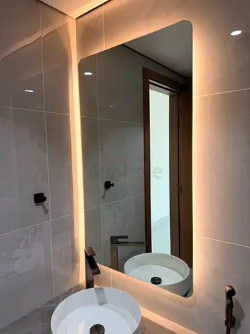 LED Backlit Bathroom Mirror with Rounded Corners - Modern Wall Mirror