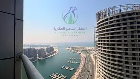 Two Bedroom Apartment for Annual Rent in Al Khan, Direct Sea Views, Two Master Bedrooms, Balcony, Bu