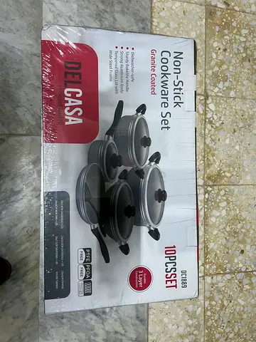 Delcasa 10-piece Non-Stick Granite Coated Cookware Set - Brand New