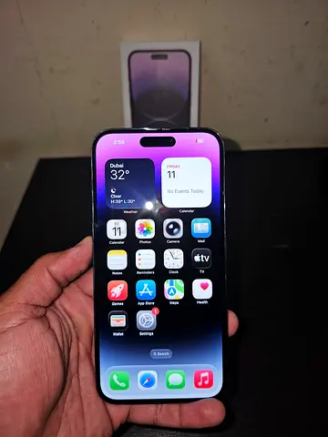 Iphone 14 pro Max 256Gb TDRA 1physical + Esim All Geniune just face ID fail battery health 91%