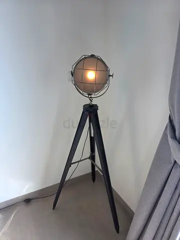 Industrial Tripod Floor Lamp with Smart Colour Light, AED 240