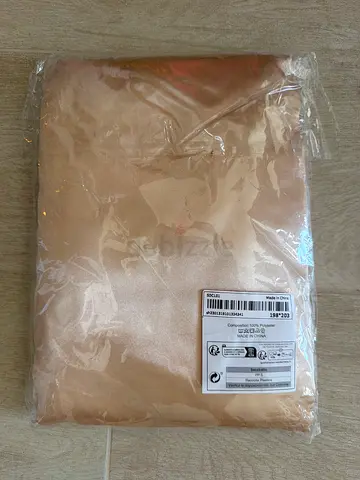 Gold satin bed sheets 198x203 cm