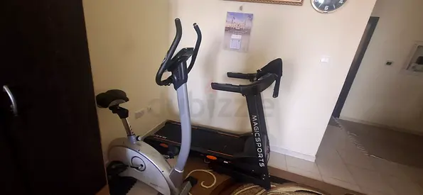 Used treadmill and upright exercise bike - good working condition