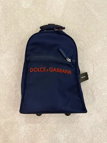 Dolce & Gabbana navy trolley and backpack — new with tags